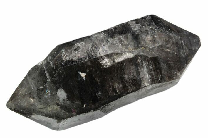 Double-Terminated Smoky Quartz Crystal - Tibet #128634